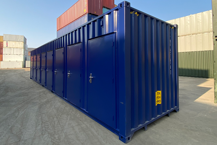 Contenedor de 40 pies High-cube 8 puertas para hombre