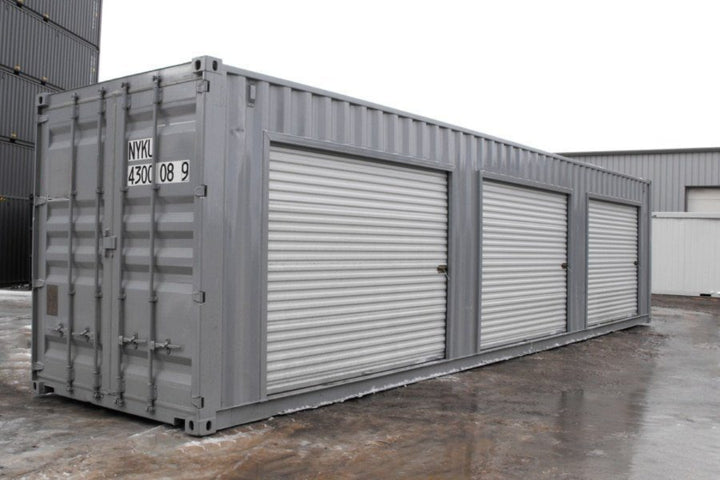 Contenedor de 40 pies con 3 puertas enrollables